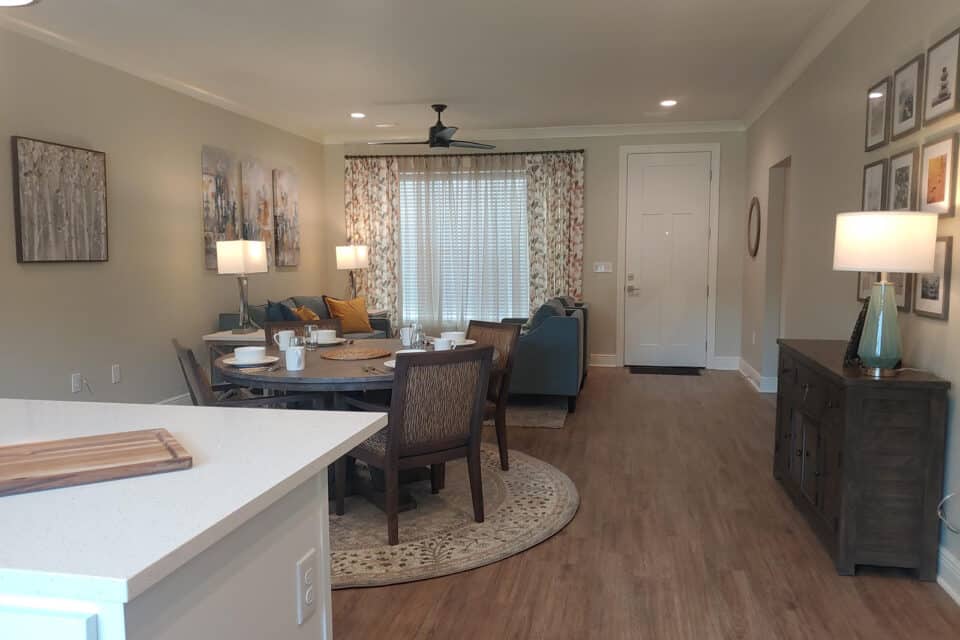 Example 5 Dining Room & Living Room At the Reserve